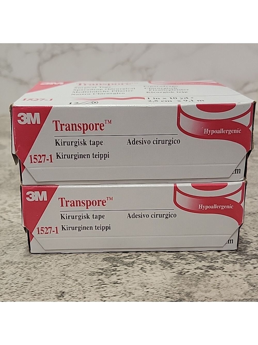 3M Transpore Surgical Tape by the Box, 2 boxes, 1" (2Box of 24 Rolls total) - Picture 2 of 4